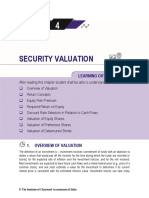 Security Valuation: Learning Outcomes