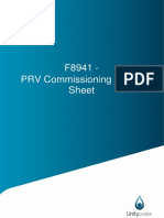 F8941 - PRV Commissioning Check Sheet