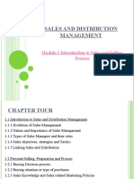 Sales and Distribution Management: Module-I Introduction To Sales and Selling Process