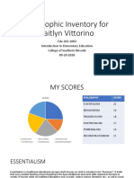 Philosophic Inventory For Kaitlyn Vittorino PDF
