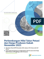 Perkembangan Nilai Tukar Petani Dan Harga Produsen Gabah November 2021