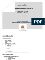 Acoustics: Environmental Science and Services - IV