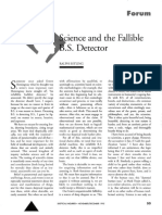 Seience and The Fallible .S. Detector: Forum