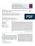 Development of A Non-Equilibrium Turbulent Reaction Model of HFC-134a in A Tubular Reactor