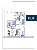 Floor plan layout with 4 bedrooms, kitchen, dining room and living room