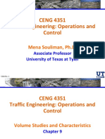 CENG 4351 Traffic Engineering: Operations and Control: Mena Souliman, PH.D