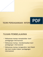 Teori Perdagangan Internasional