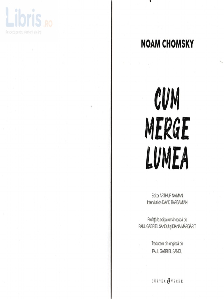 Cum Merge Lumea - Noam Chomsky | PDF