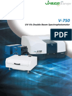 Brochure, Jasco v-750 UV-Vis Double Beam Spectrophotometer