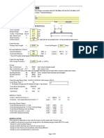Crane Beam Design: AISC Design Guide 7 Example 18.1.2 LRFD Aisc CSD 3/25/2005
