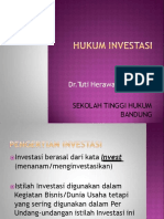 Hukum Investasi - Pertemuan 1