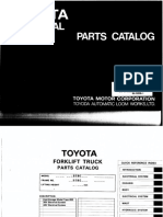 TOYOTA Forklift 5fbc18,20,25, 5fbch20,25 30-5fbc18,20,25 30-5fbch20,25 Parts Manual