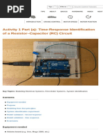 Activity 1 Part (A) : Time-Response Identification of A Resistor-Capacitor (RC) Circuit