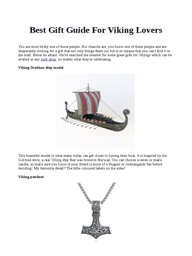 Best Gift Guide For Viking Lovers | PDF | Home & Garden