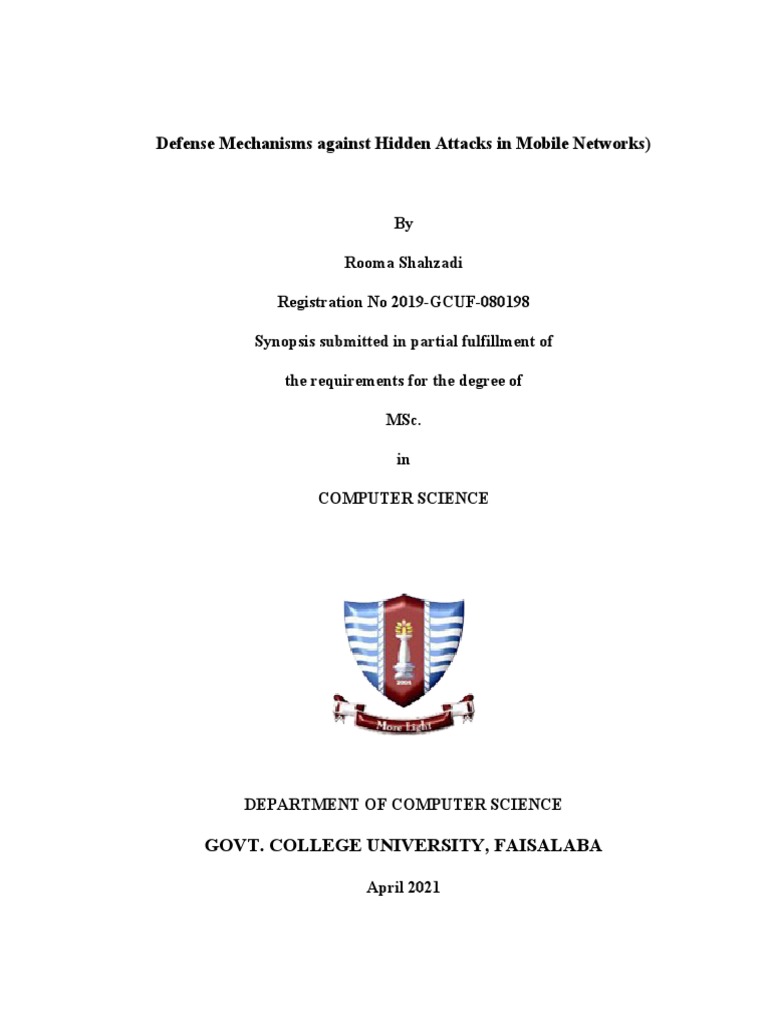 Defense Mechanisms Against Hidden Attacks in Mobile Networks) | PDF ...