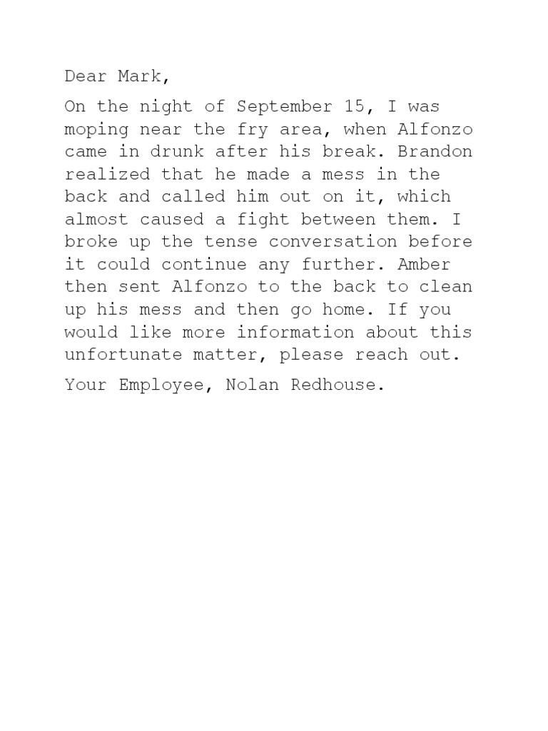 Tricky Email Nolan Redhouse | PDF