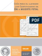 Guia Llenado Cert Defuncion y Muerte Fetal