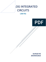 Analog Integrated Circuits: LAB File