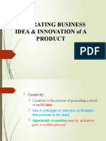 K01274 - 20211124130628 - Topic - Innovation & Creativity in Entrepreneurship - GENERATING BUSINESS IDEA AND INNOVATION