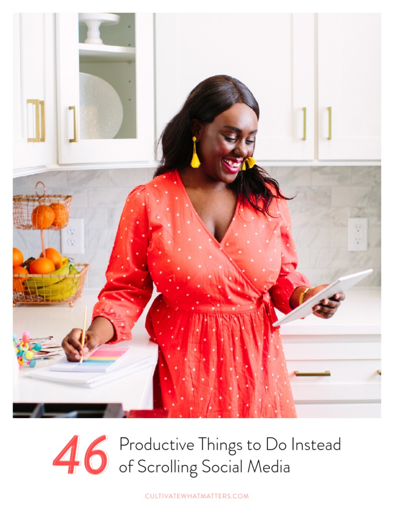 Productive Things To Do Instead Of Scrolling Social Media Pdf