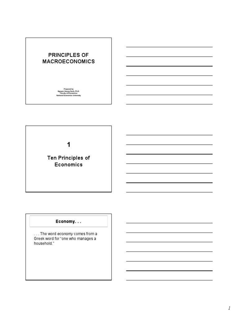 Ten Principles of Macroeconomics Explained | PDF | Economics | Market ...