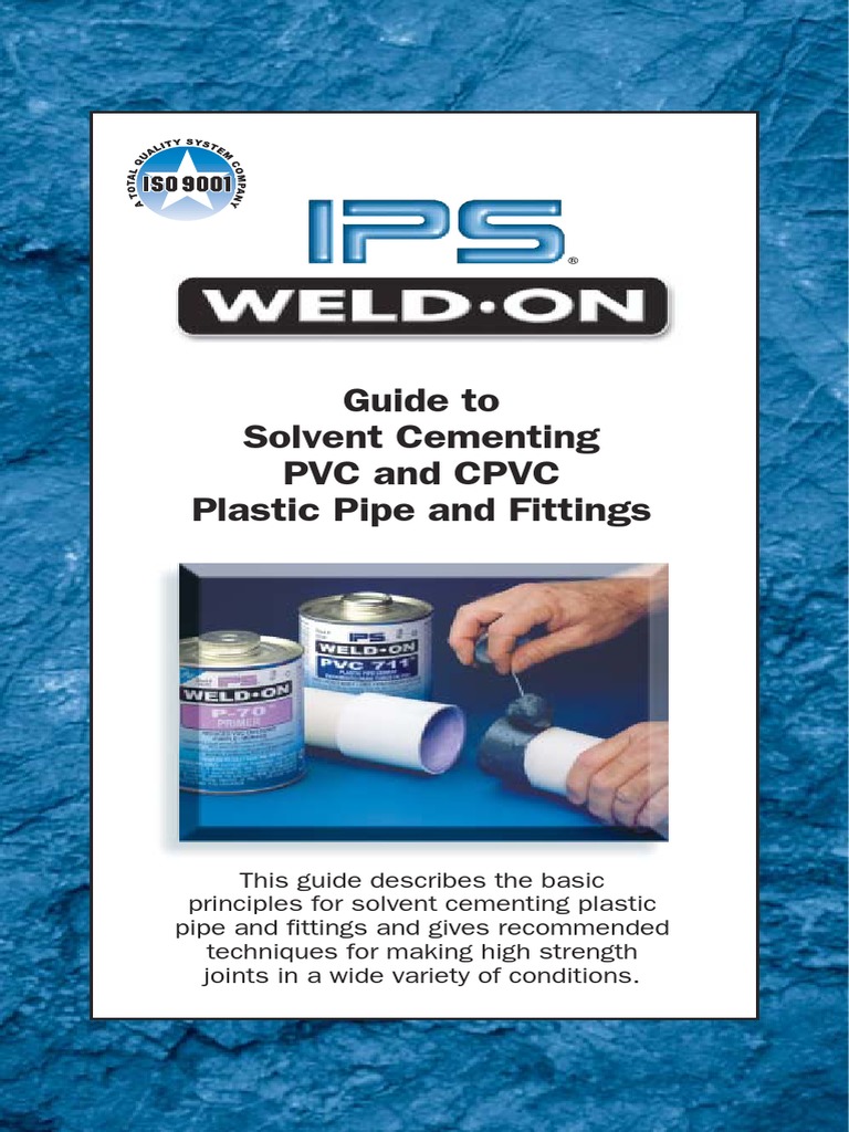 Guide To Solvent Cementing PVC and CPVC Plastic Pipe and Fittings PDF