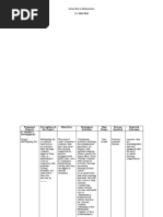 Action Plan in Mathematics S.Y. 2021-2022