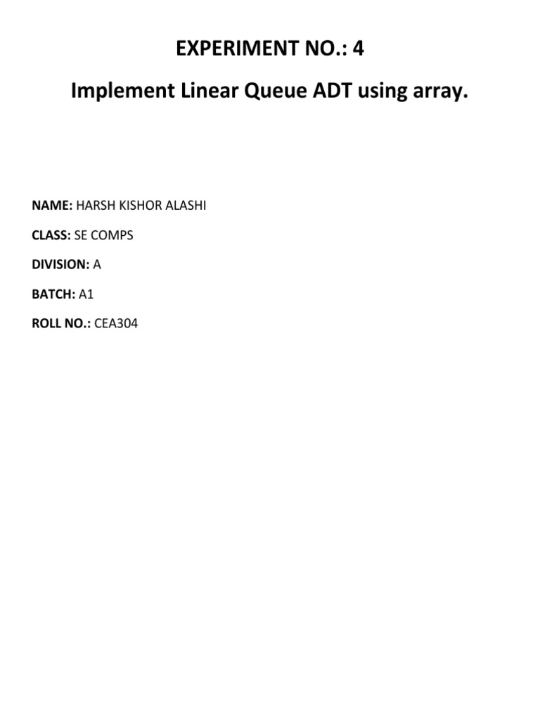 Implement Circular Queue Adt Using Array In Python Definition