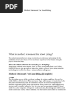 Capping Beam Method Statement | PDF | Concrete | Deep Foundation