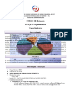 Iformativo Do Curso de Pesquisa Quntitativa