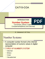 CA715-COA: Number System