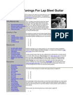 Common Tunings For Lap Steel Guitar
