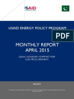 Usaid Monthly Report April-2015