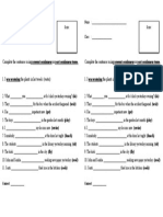 Complete The Sentences Using Present Continuous or Past Continuous Tense. Complete The Sentences Using Present Continuous or Past Continuous Tense