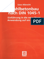 Prof DR Ing Uwe Albrecht Auth Stahlbetonbau Nach DIN 1045 1 Einfuhrung in Die Neue Norm Anwendung Auf Ein Gebaude Vieweg Teubner Verlag 2002