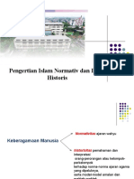 2.PPT Pengetian Islam Normative Dan Islam Historis