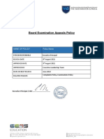 TWS Board Examination Appeals Policy