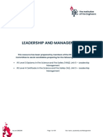 Leadership and Management Booklet