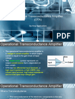 Operational Transconductance Amplifier (OTA) : Op-Amp Applications