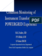 Condition Monitoring of Instrument Transformers - POWERGRID Experience