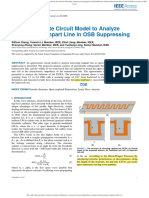 An Approximate Circuit Model To Analyze Microstrip Rampart Line in OSB Suppressing