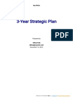 3 Year Strategic Plan Template