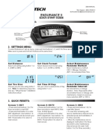 Endurance Ii: 1. Buttons Overview: Quick-Start Guide