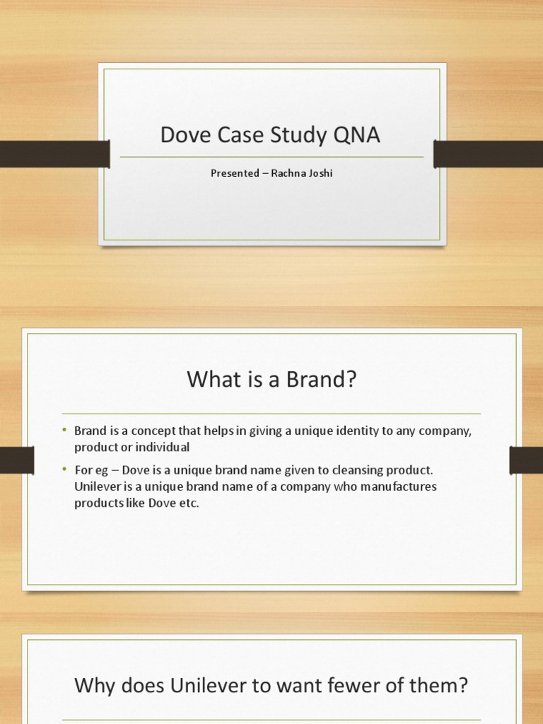 Dove Case Study Qna Brand Meaning Control And Organizational Structure