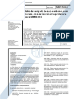 NBR 5624-93 - Eletroduto Revestido Rígido de Aço Carbono Com Rosca NBR 8133