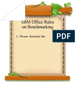 SBM Benchmarking Rules
