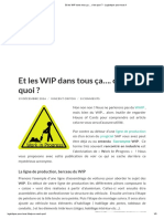 Et Les WIP Dans Tous Ça.... C'est Quoi - Logistique Pour