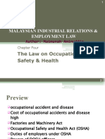 Malaysian Industrial Relations & Employment Law: The Law On Occupational Safety & Health