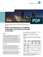 Rules and Guidelines For Feeding, Pneumatic Conveying and Storage of Dry DSG