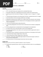 Brake System Institustional Assessment